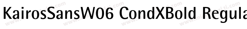 KairosSansW06 CondXBold Regular字体转换